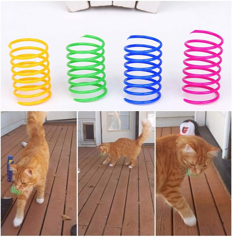 Andiker Interactive Cat Spiral Creative Spring Toy to Kill Time