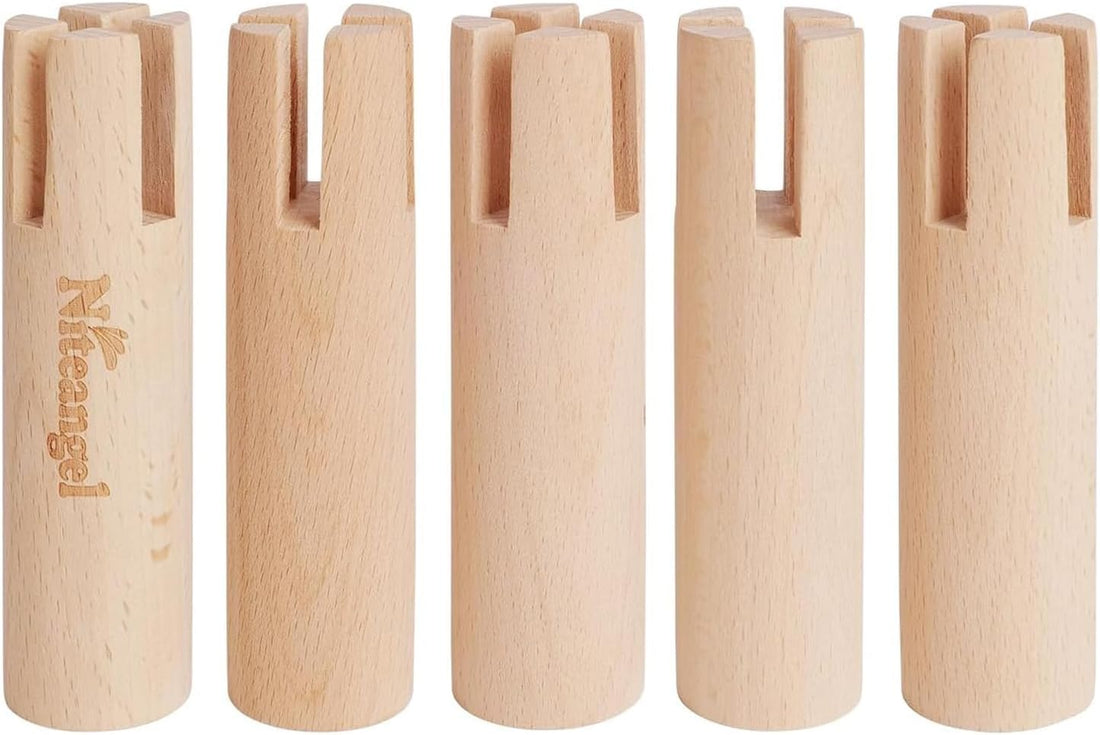 Niteangel Set of Beech Stilts for Elevating & Safely Setting