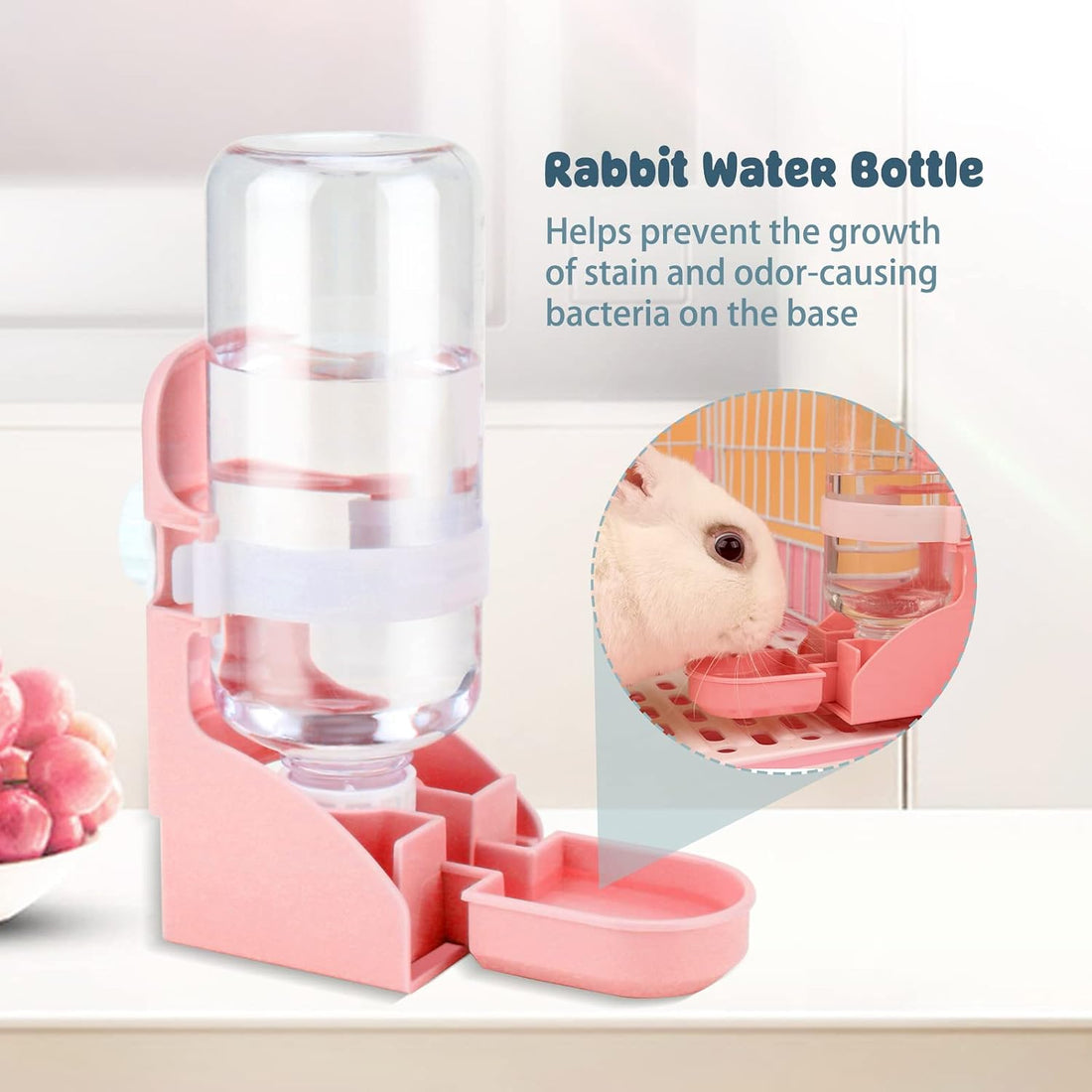Rypet Rabbit Water Bottle No-Drip, Bunny Guinea Pig Water Dispenser