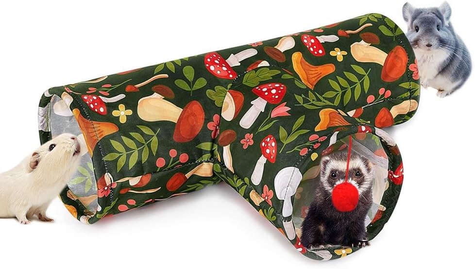 3 Way Washable Rabbit Hideout Toys, Guinea Pig Tunnels & Tubes