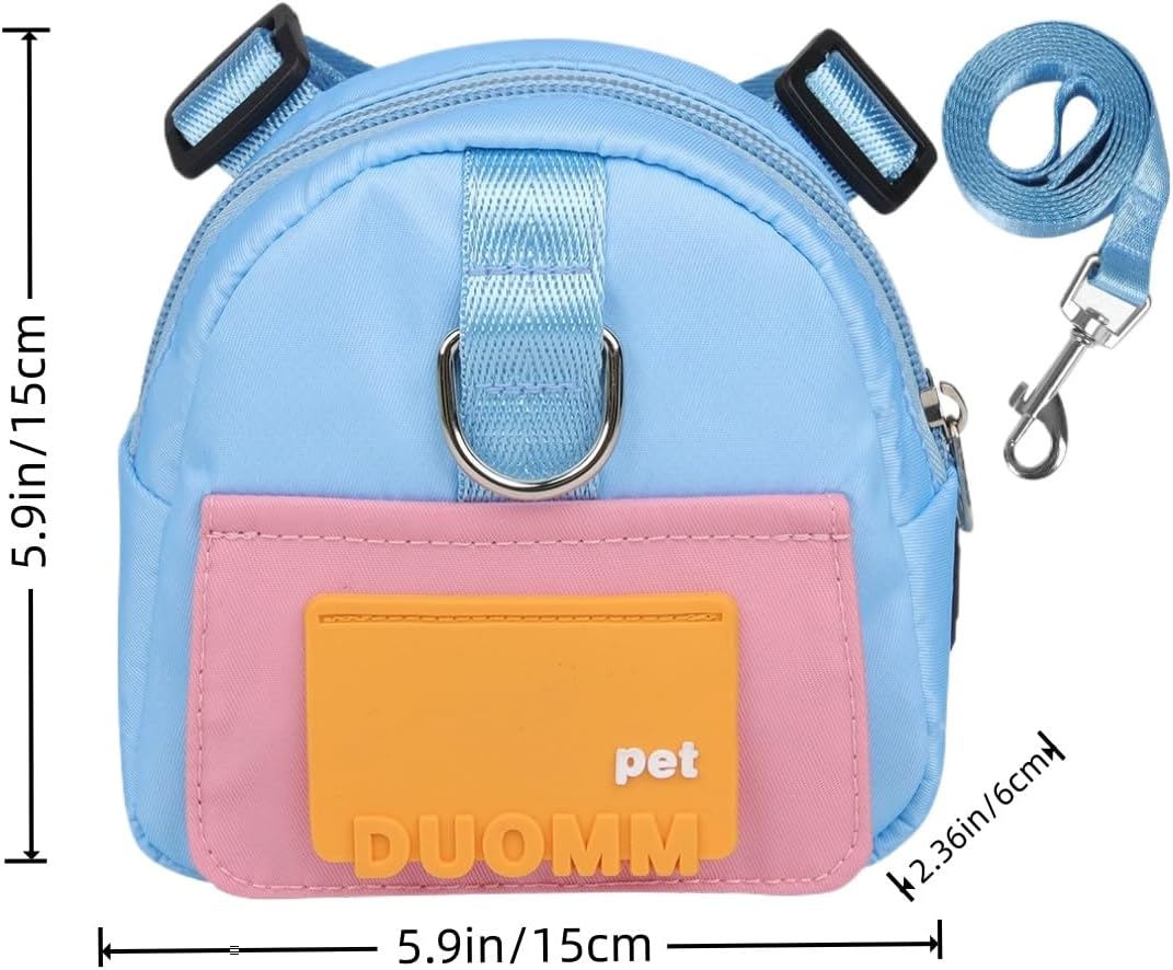 Backpack for Small Dogs to Wear,Dog Backpack with Leash