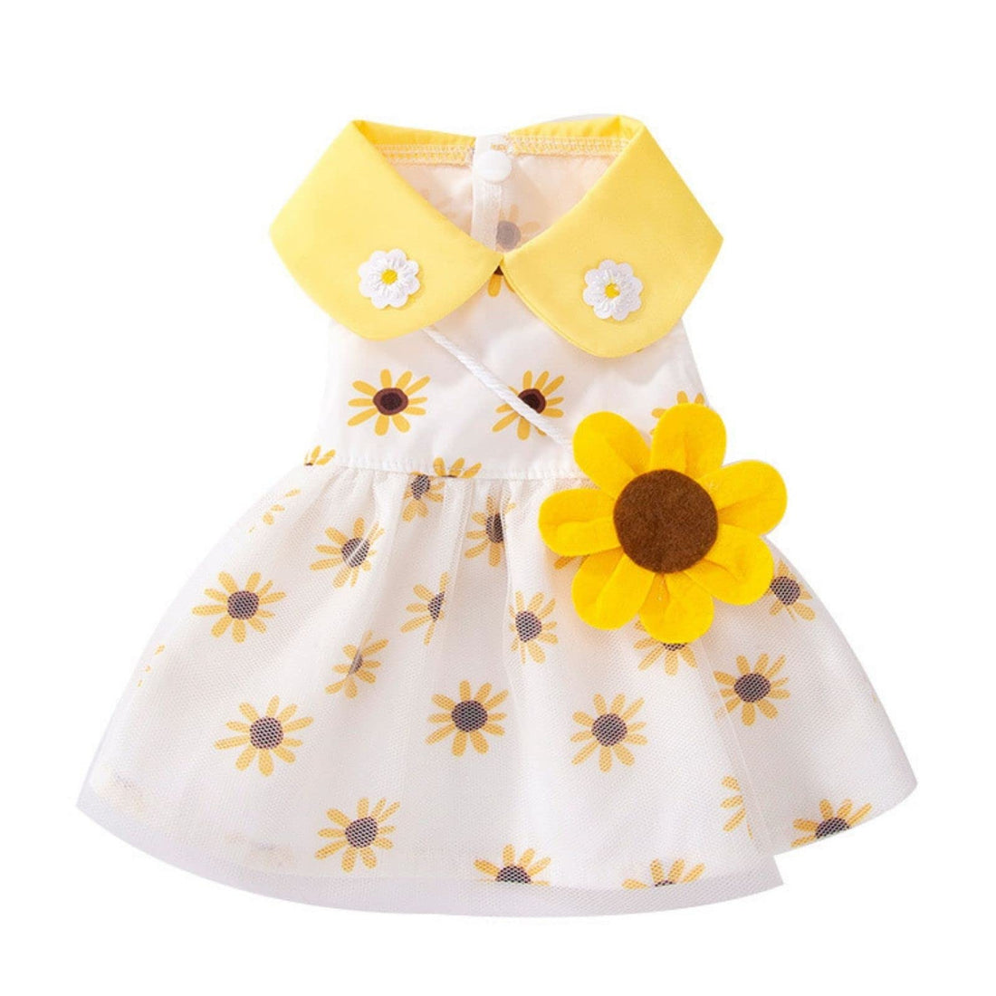 Dog Dress Soft Breathable Puppy Dresses Elegant Princess Lace Floral