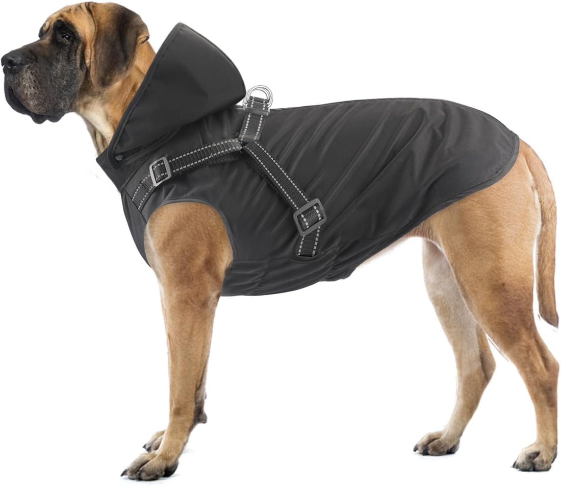 Dog Raincoat Waterproof Dog Hoodie Reflective Dog Raincoat Hooded