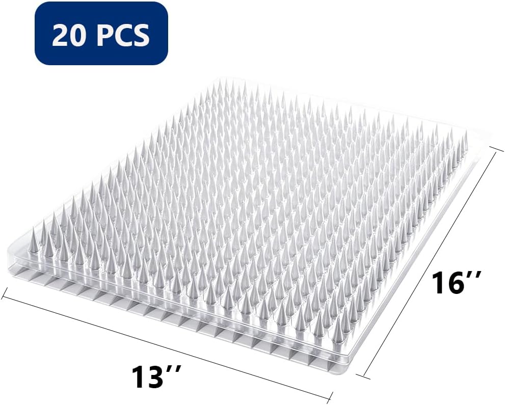 20 Pack Scat Mat for Cats-16 x 13 Inch Cat Spike Mat with Spike