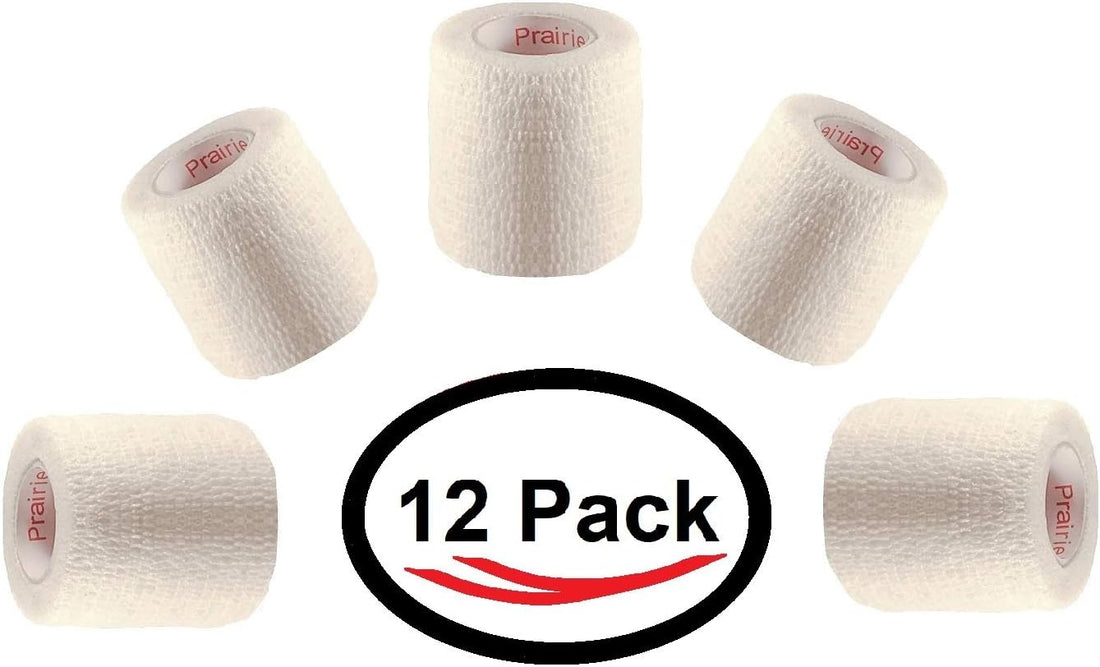 2 Inch Self Adhesive Bandage Wrap & Athletic Tape - 2Pk