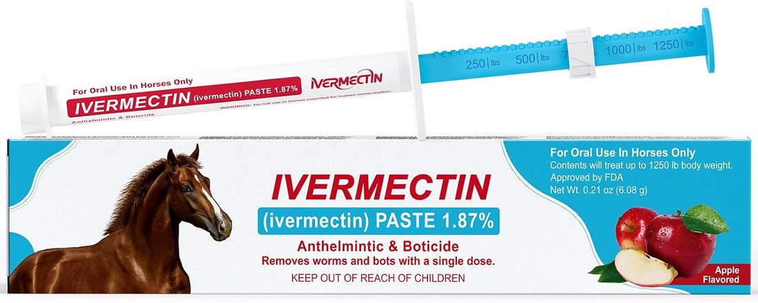 Ivermect Horse Paste 1.87%, for Horse Use Only, 6.08g, 1 Pack