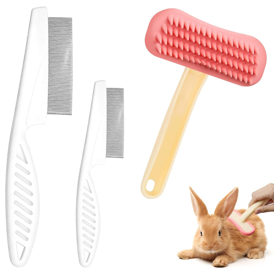 Rabbit Brush, Soft Silicone Small Animal Massage Comb