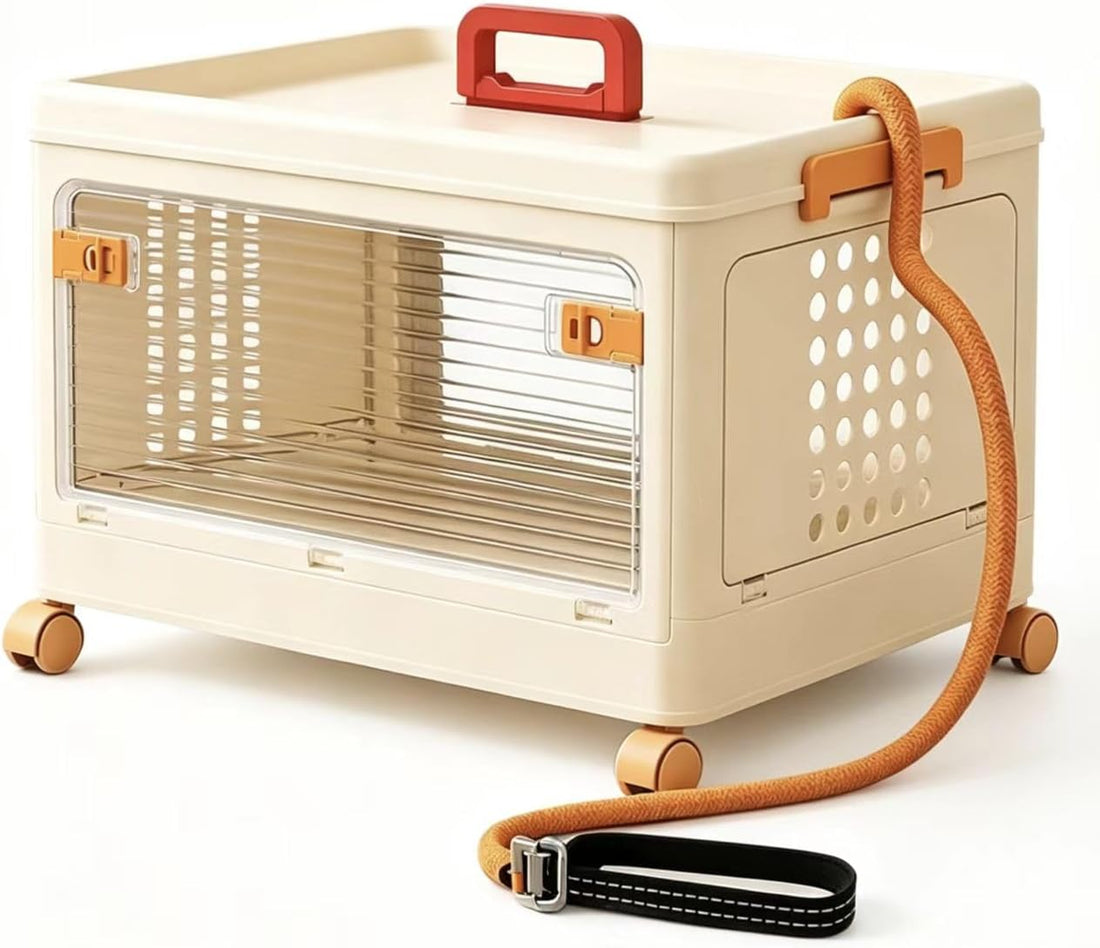 Pet Carrier for Cat & Dog,19-in Collapsible Cat Carrier Hard,Portable