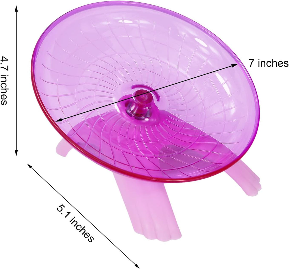 Hamster Flying Saucer Silent Running Exercise Wheel for Gerbil Rat