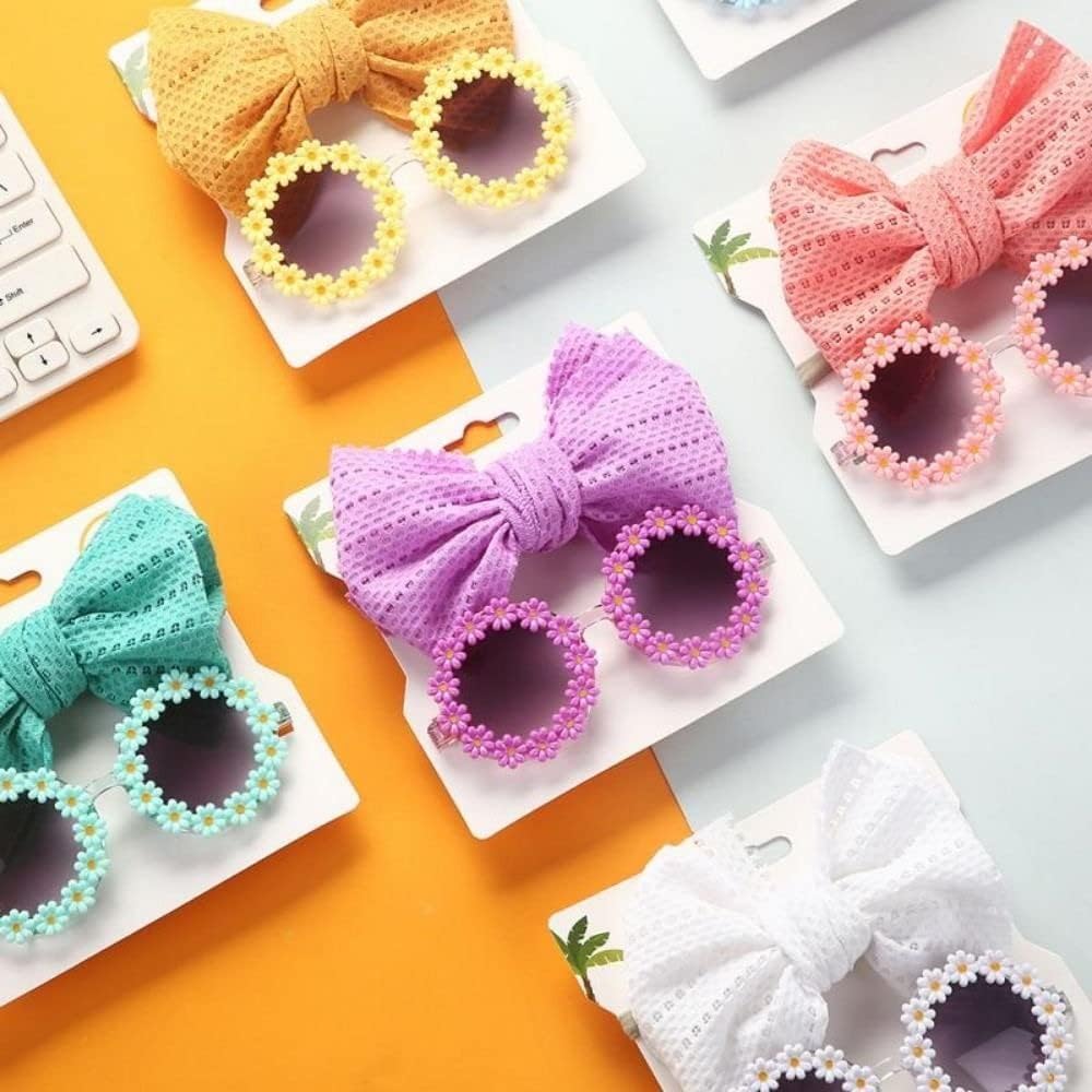 Purple Dog Headband Dog Sunglasses Cute Cat Headband Bow Accessories