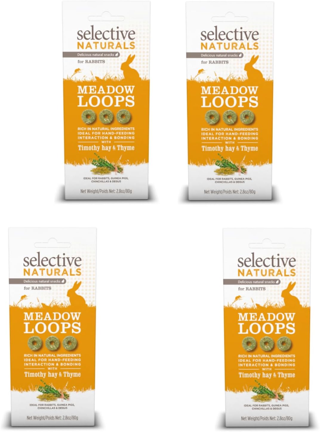 Selective Naturals Meadow Loops for Rabbits with Timothy Hay & Thyme