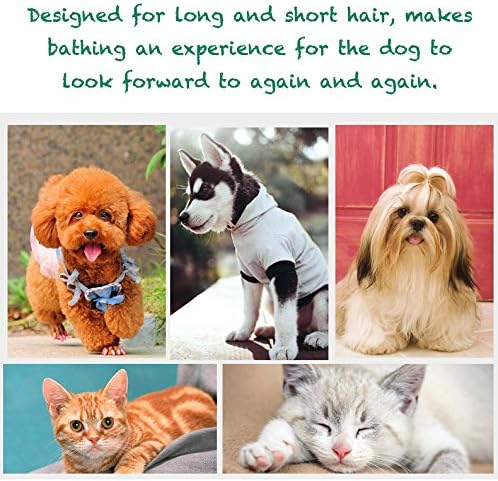 Pet Silicone Shampoo Brush for Long & Short Hair Medium Large Pets