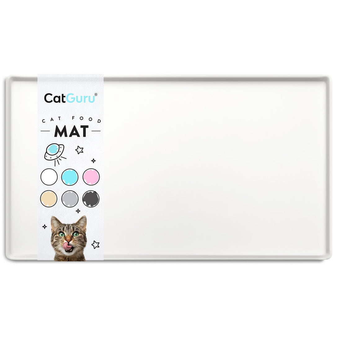 CatGuru Cat Food Mat, Small & Large Pet Placemat