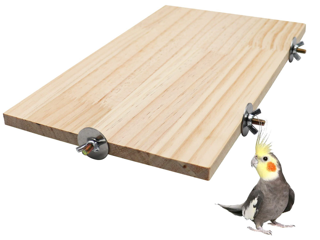 15.7×10.4 Inches Large Bird Perch Stand Platform