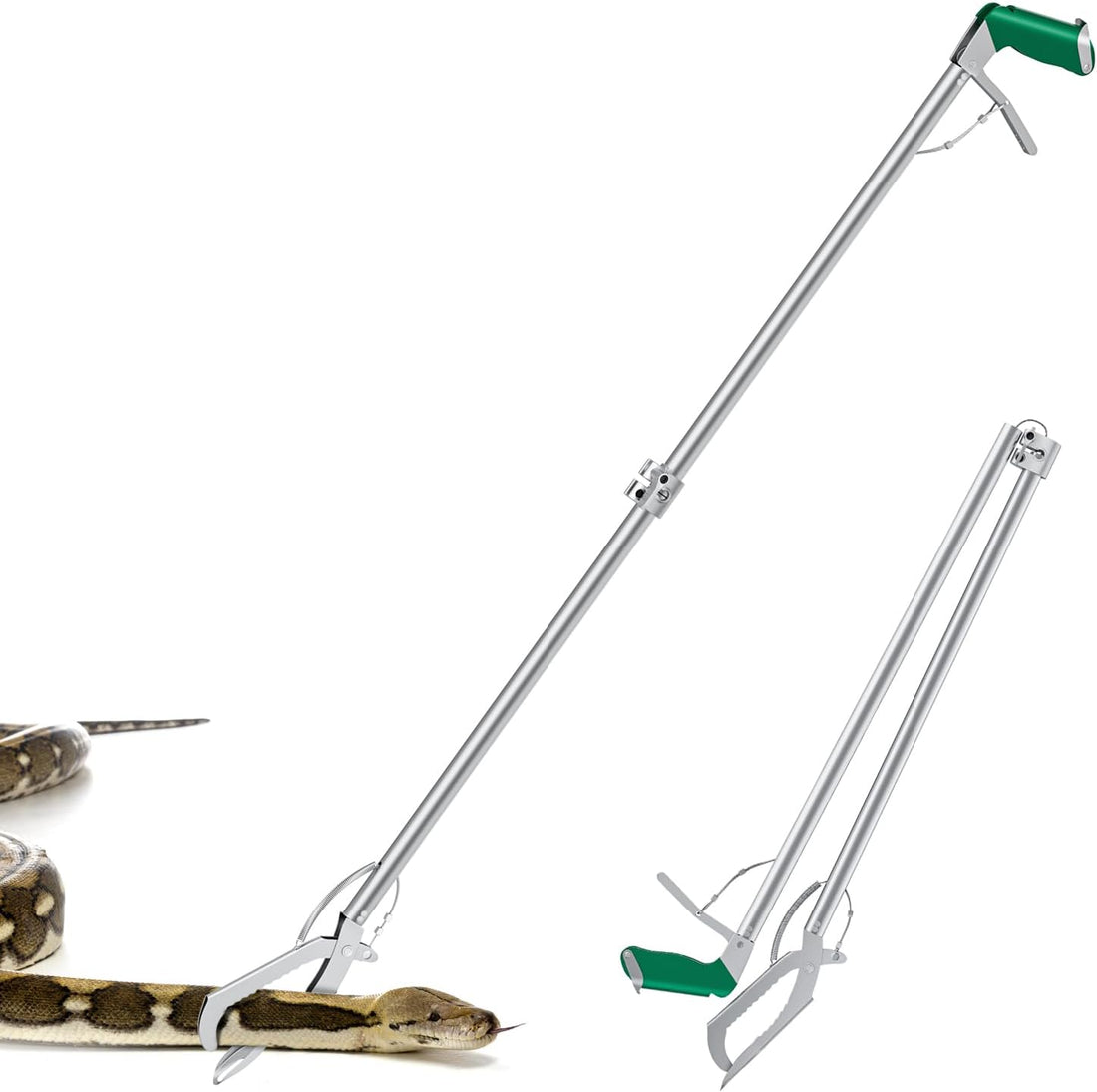 60" Snake Tongs Collapsible Grabber