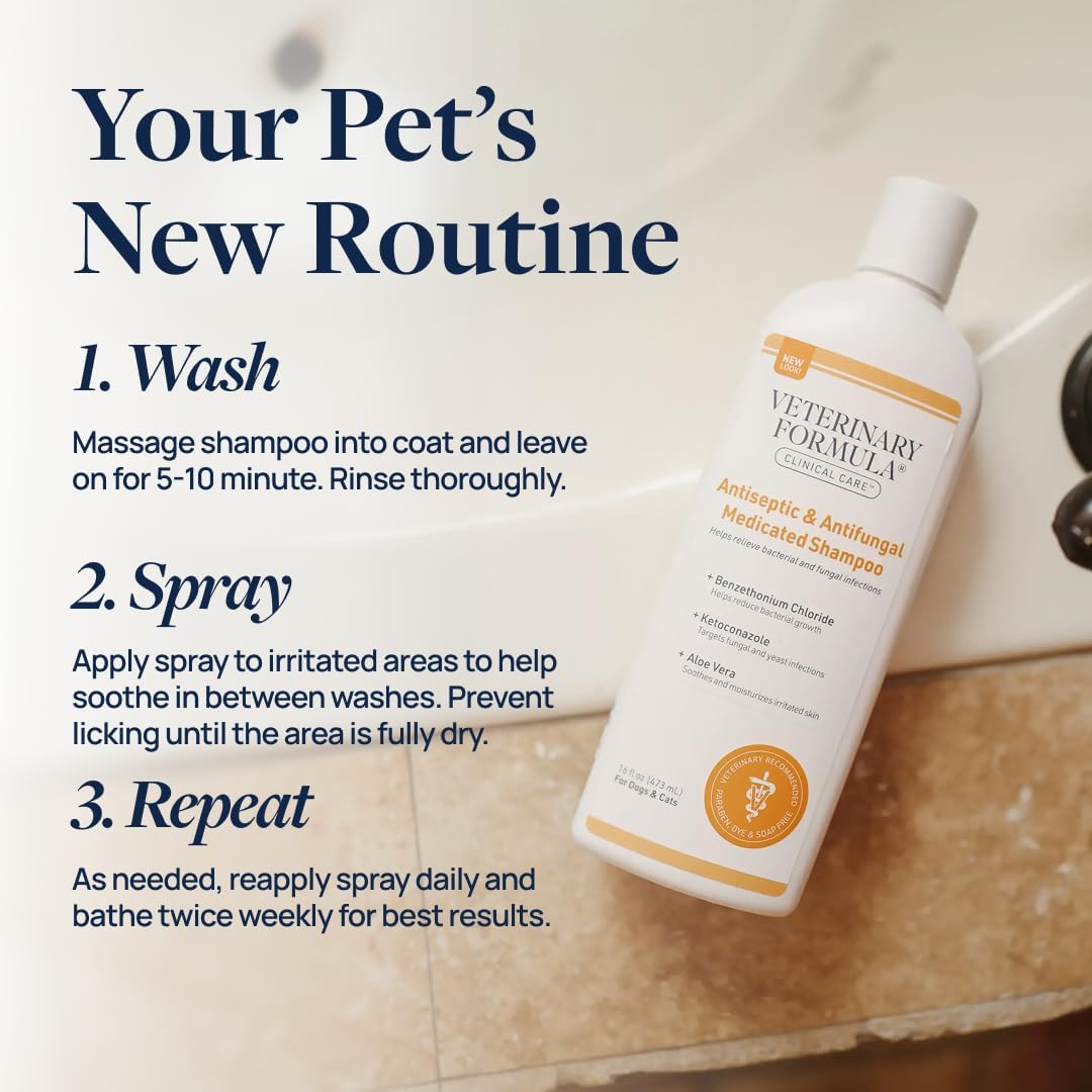Veterinary Formula Clinical Care Antiseptic & Antifungal Shampoo +