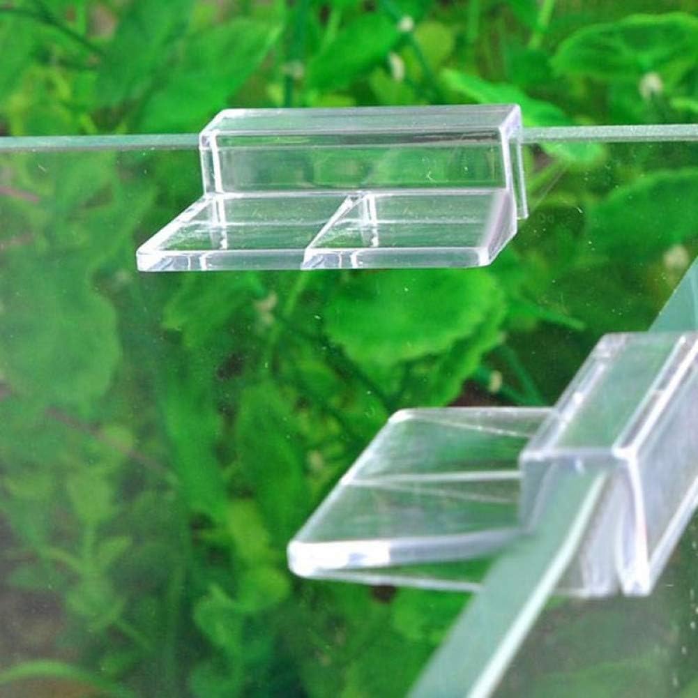 Weilan Rimless Aquarium Lid Clips 8mm Thick Acrylic 12 Pieces