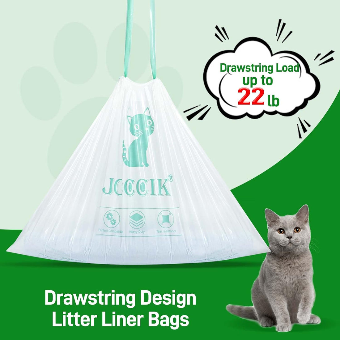 Drawstring Litter Box Liners Compatible with Robot