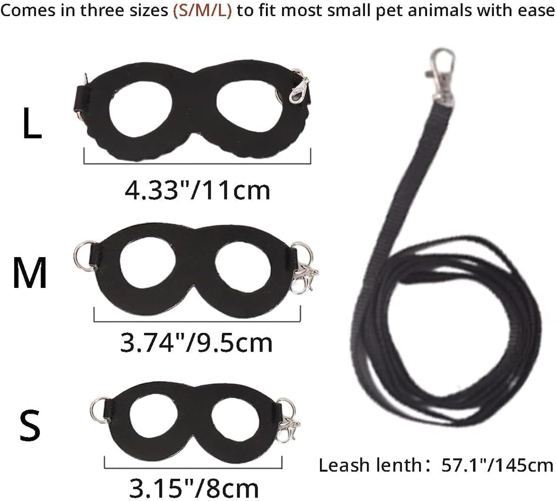 MANON ROSA Sugar Glider Harness and Leash Set, Adjustable 3 Pcs Vest