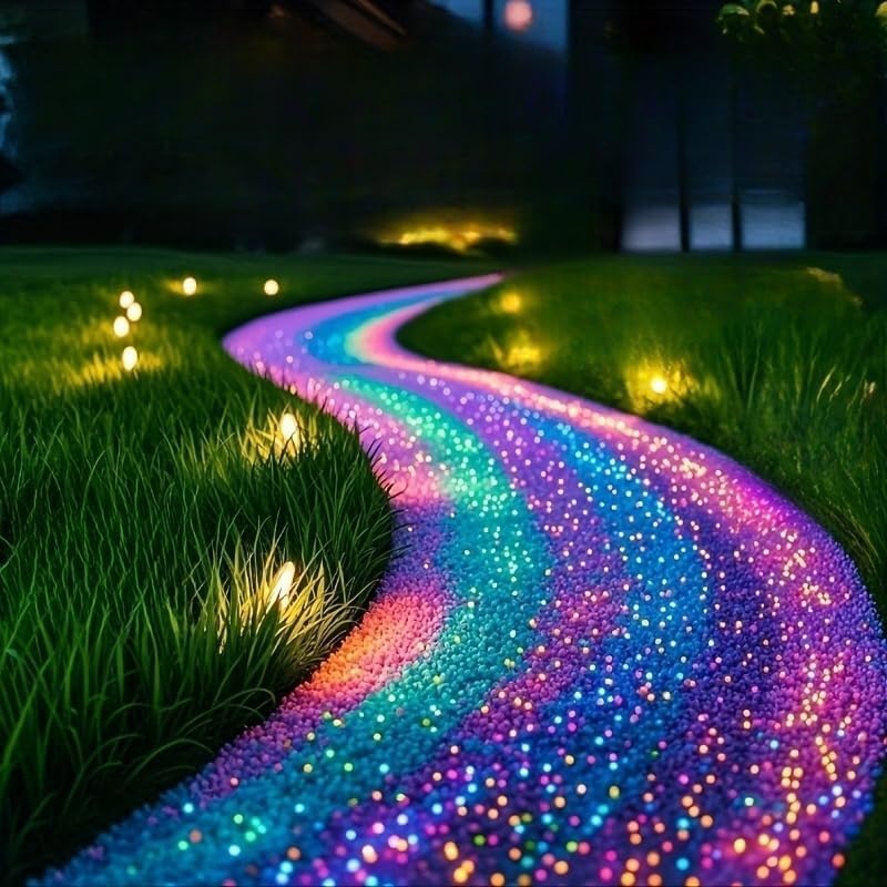 1000PCS Tank Rocks Glow Blue Fish Tank Decorations