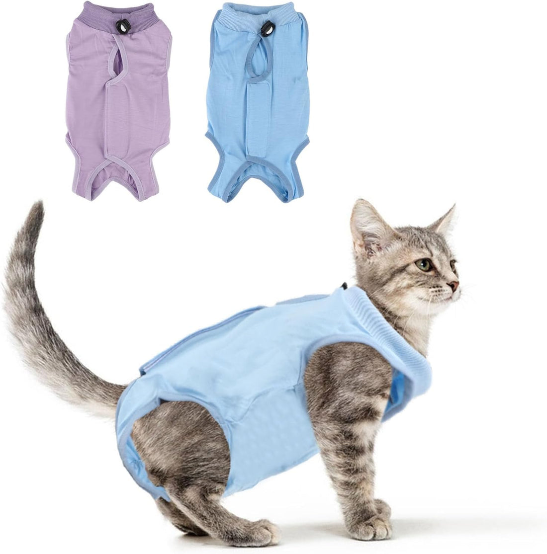 2PCS Cat Recovery Suit - Breathable Cat Surgical Recovery Suit