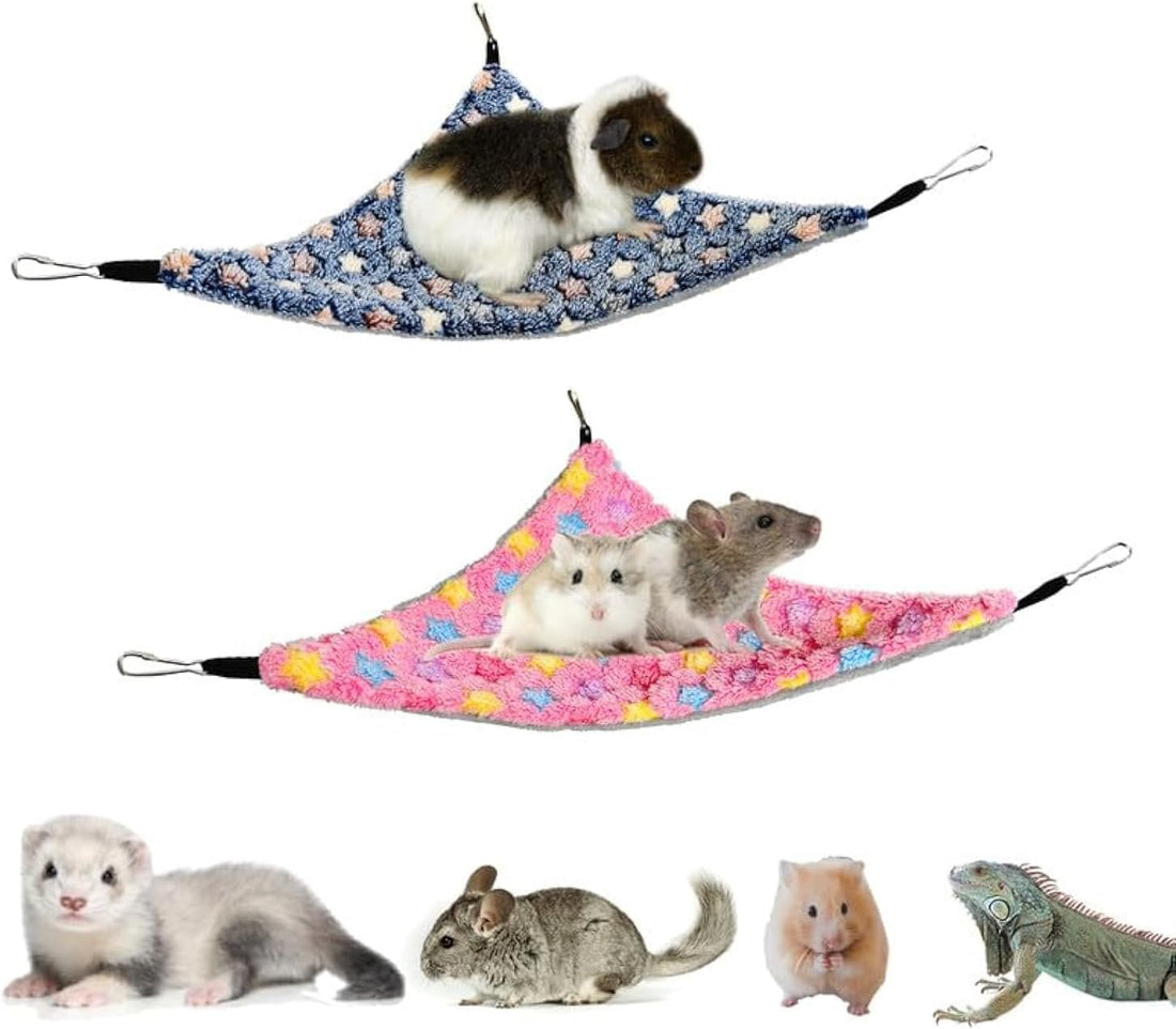 Guinea Pig & Rat Hammocks, Perfect for Pet Critter Cages, 2 Pack