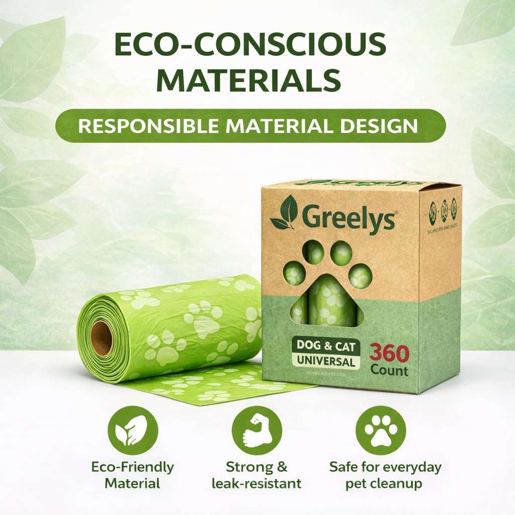 Dog Poop Bags 360 Count – Strong Leak-Proof, Easy Tear