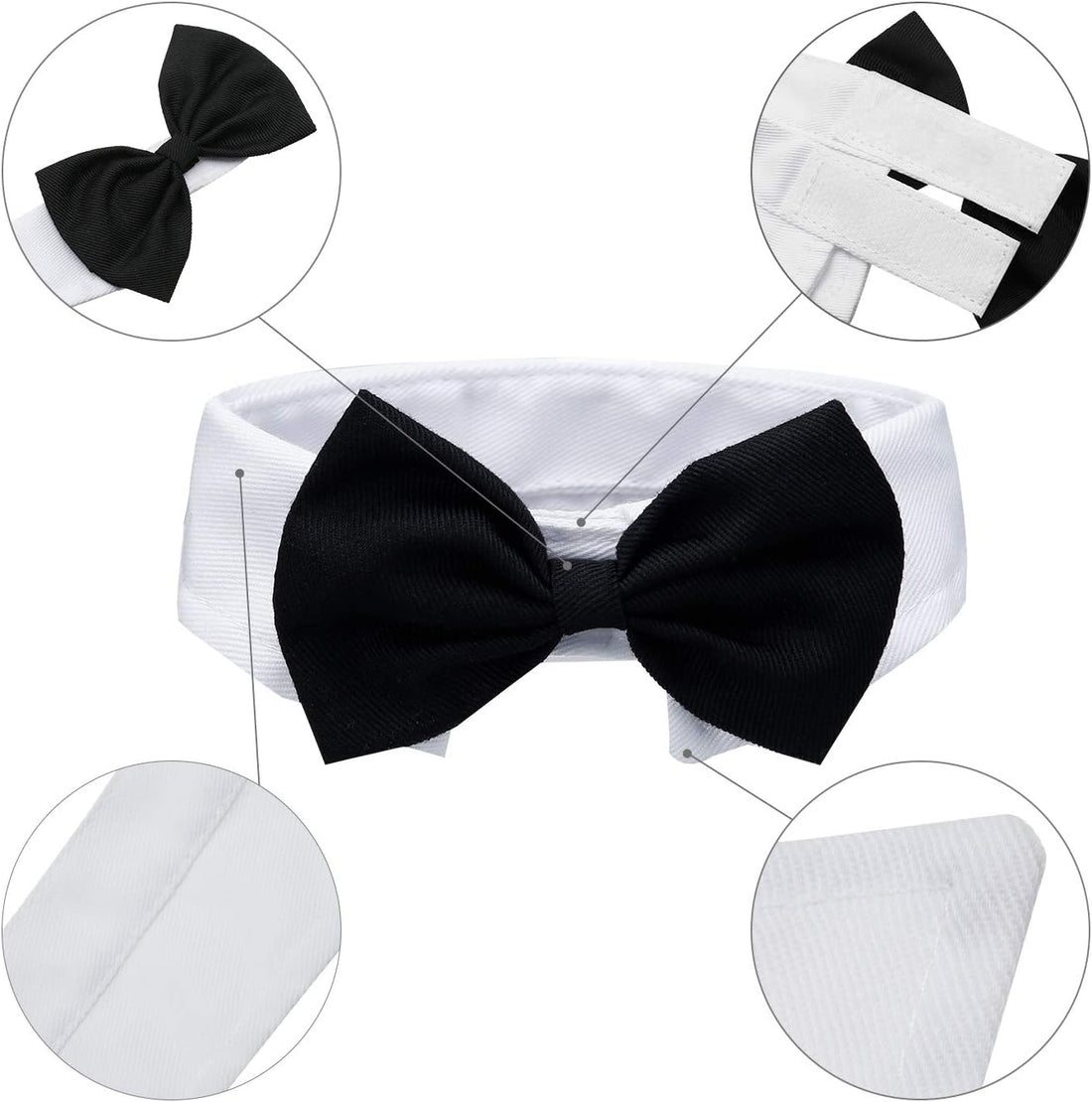 2 Pieces Pets Dog Cat Bowtie Tie Sunglasses Pets Costume Adjustable