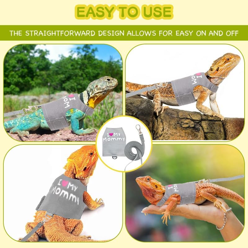 Bearded Dragon Leash and Harness Adjustable