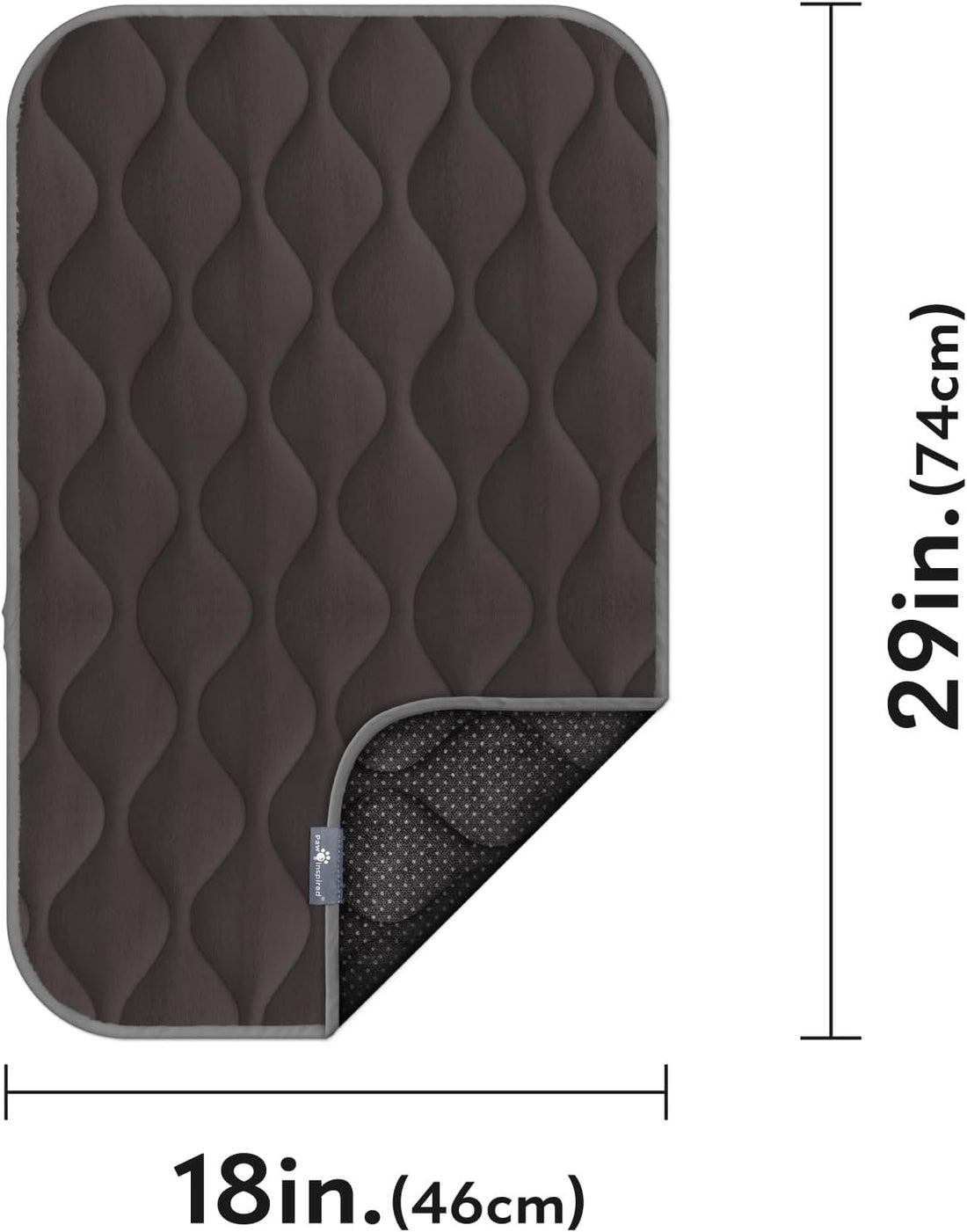 Paw Inspired Washable Padded Crate Mats for Dogs | 29” x 18” Pad