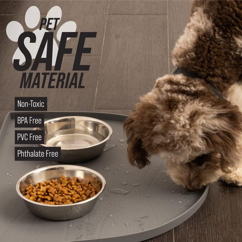 Leash Boss Fountain Mat, Silicone Water Mat Designed for Pet Fountains