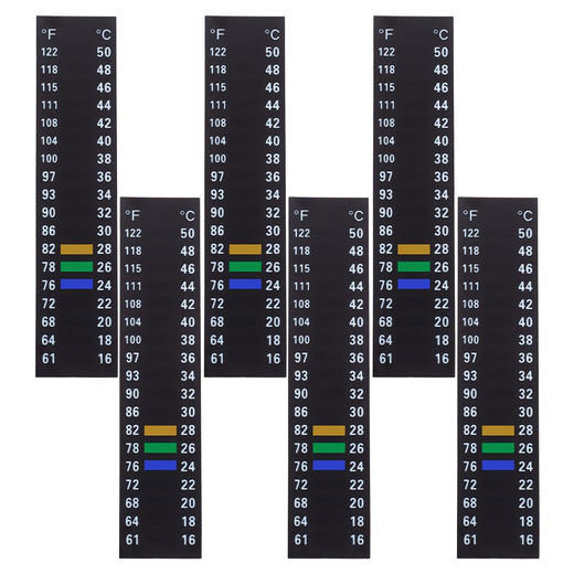 12Pcs Aquarium Thermometer Strip Fish Tank Thermometer Sticker