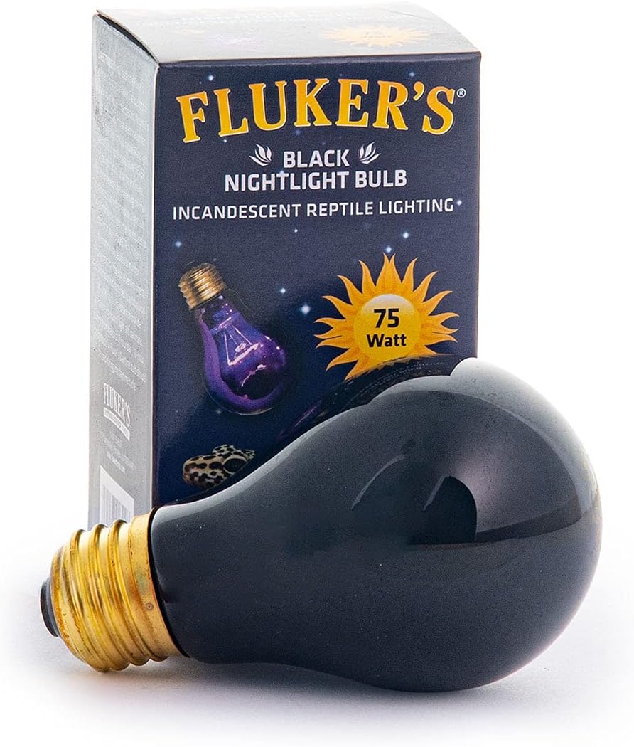 Fluker's Incandescent Black Nightlight Bulbs for Reptiles, 60 Watt