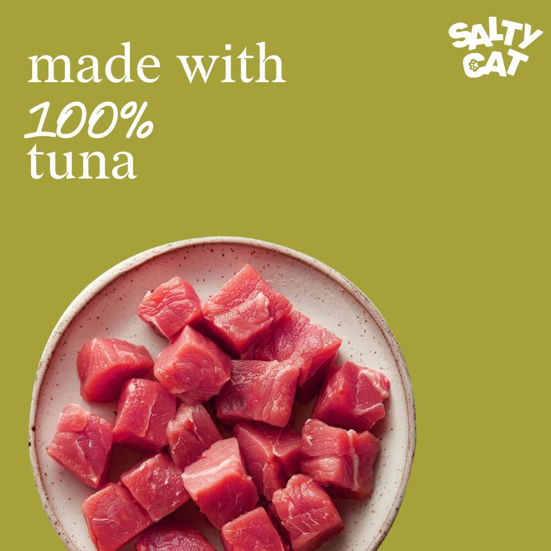 Salty Cat Freeze Dried Tuna cat Treats, 100% Wild-Caught Tuna, 10 g