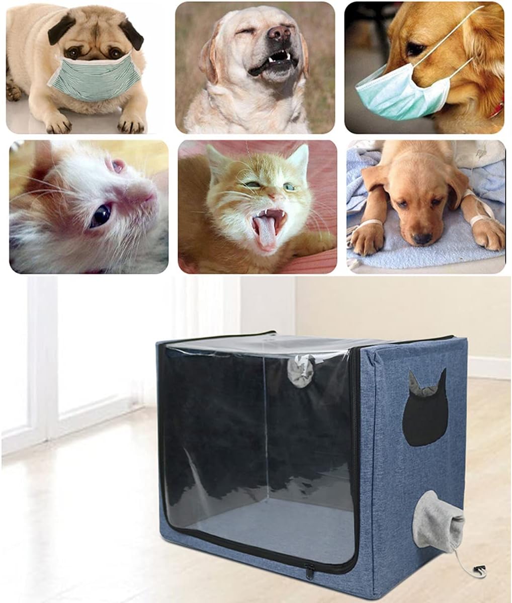 Pet Atomization Nest,Cat and Dog Atomization Box Oxygen Inhalation
