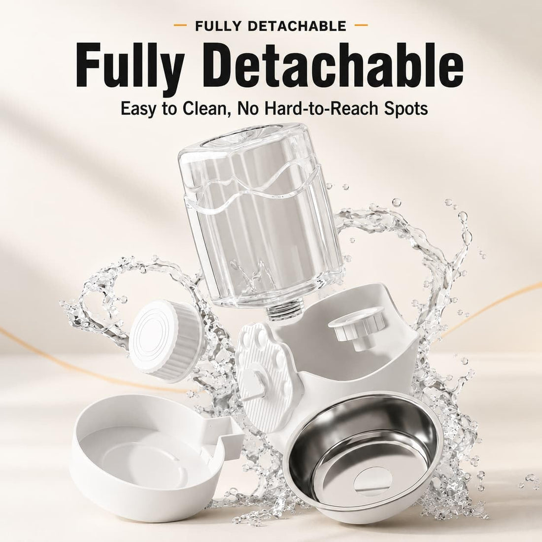 Bird Water Feeder with Stainless Steel Tray and Auto Refill