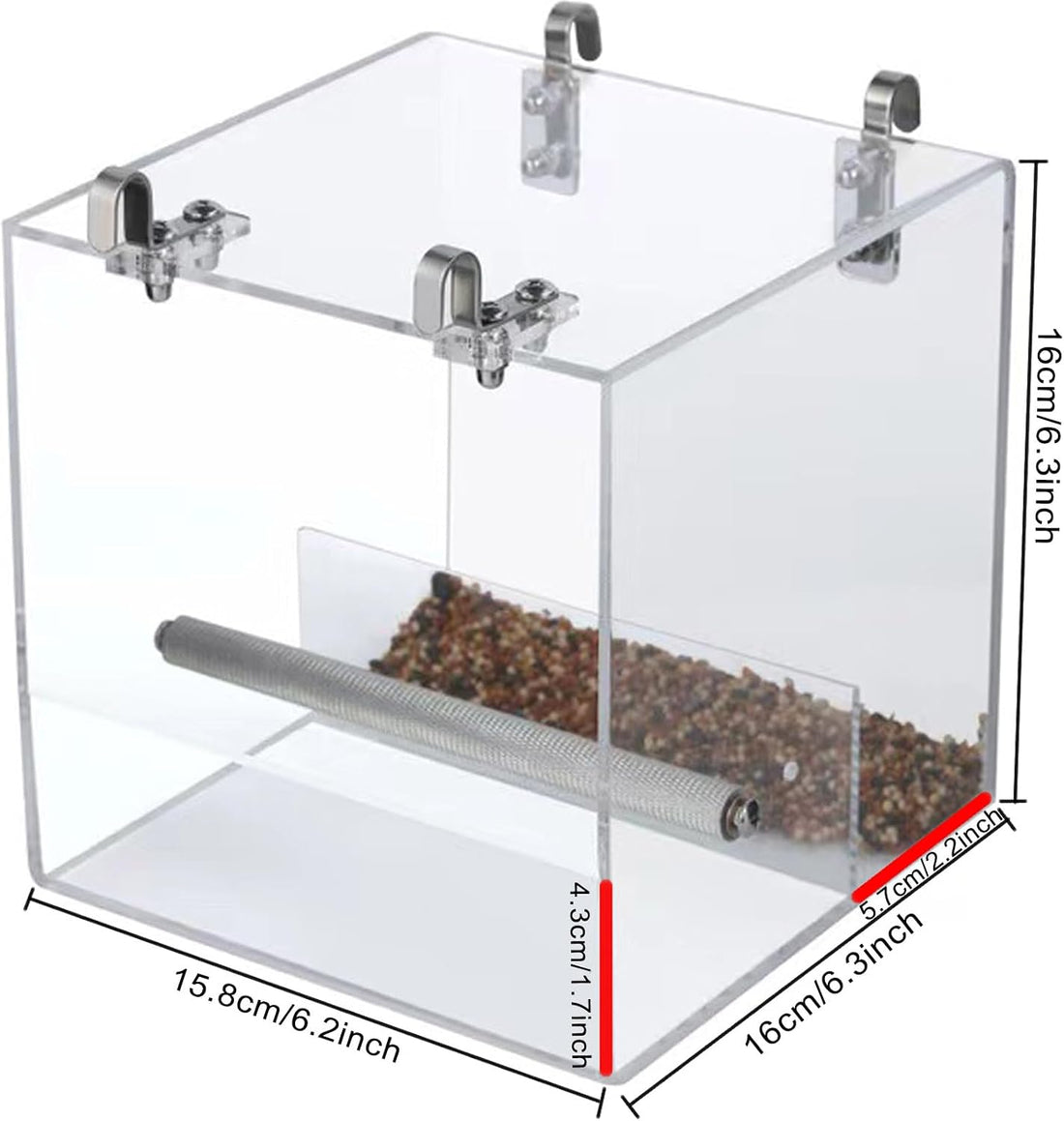 No Mess Bird Feeder for Cage