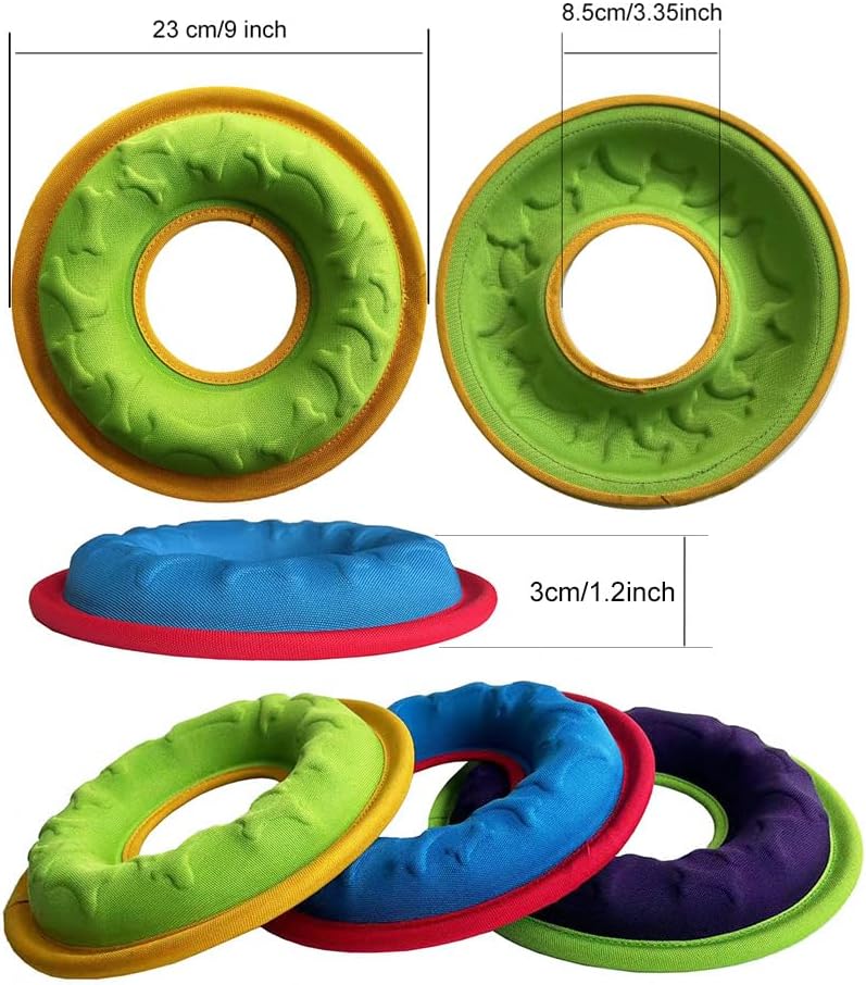 Dog Flying Disc, 9" Dog Flyer Toys for Medium/Large Dogs