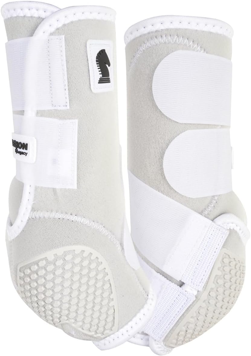 Classic Equine Flexion by Legacy2 Support Boots, Front (White, Medium)