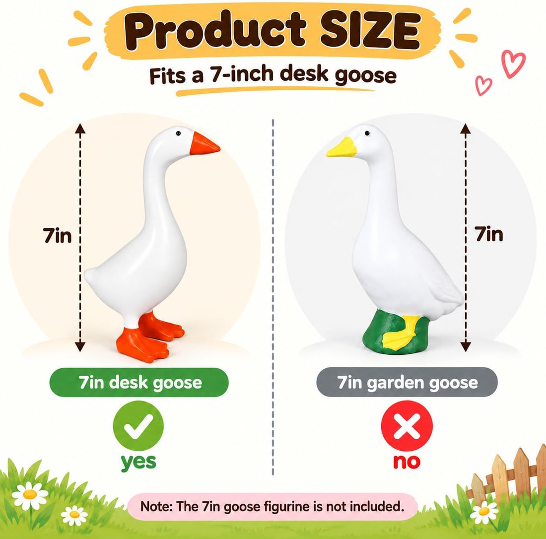 10 Set Desk Goose Outfits 7 Inches,Felt Material
