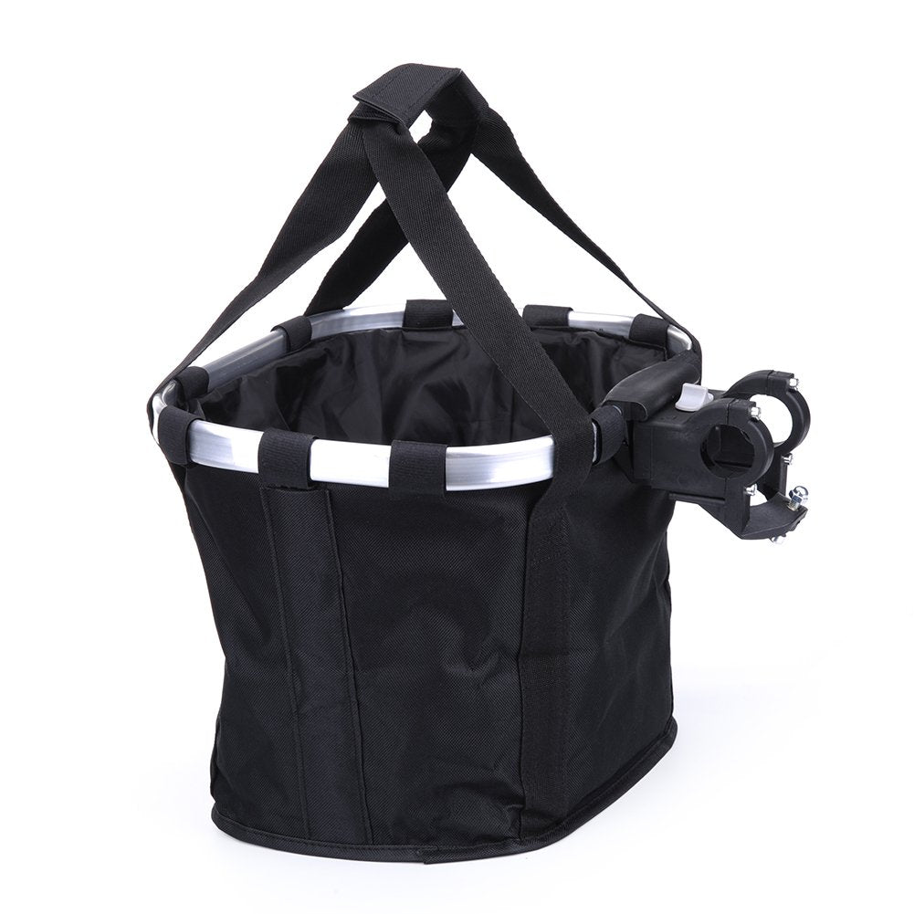Pet Dog Bike Basket & Carrier Bag- Foldable Detachable Pet Travel