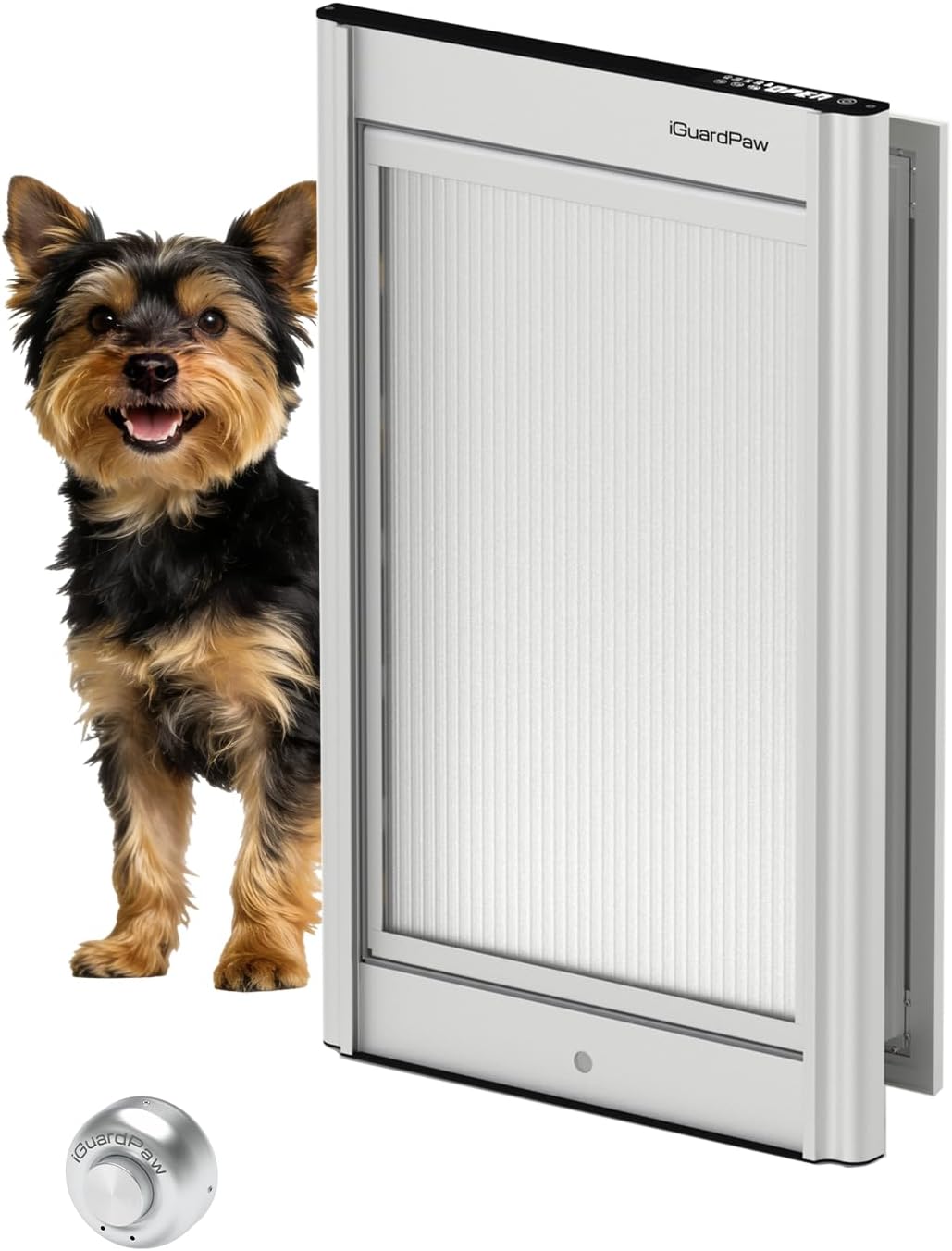 Automatic Dog Door for Door, Collar Activated Pet Door, M