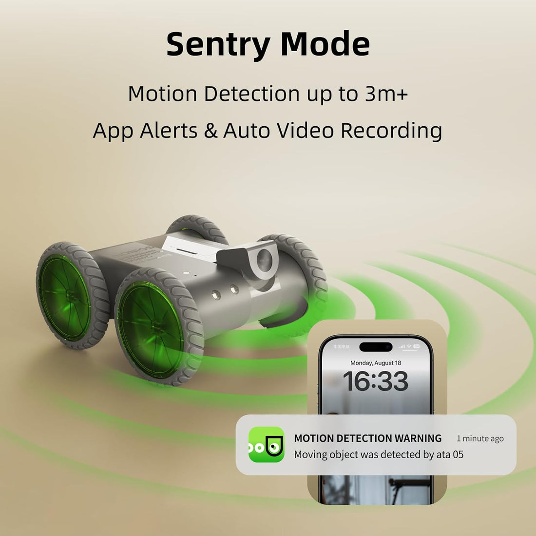 ata05 Home Robot Camera 4WD Whole‑Home Mobility