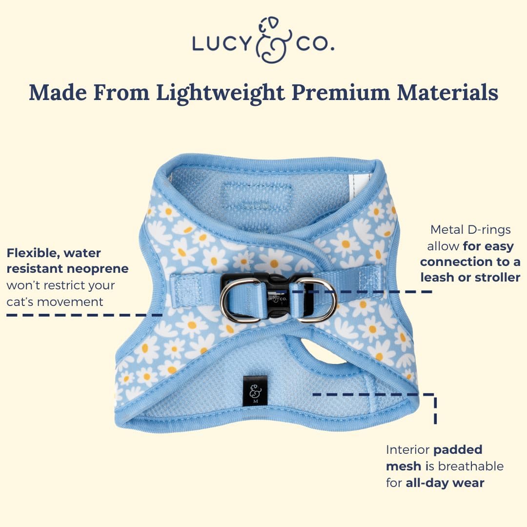 Lucy & Co. Simply Splendid Step-in Cat Harness & Leash Bundle