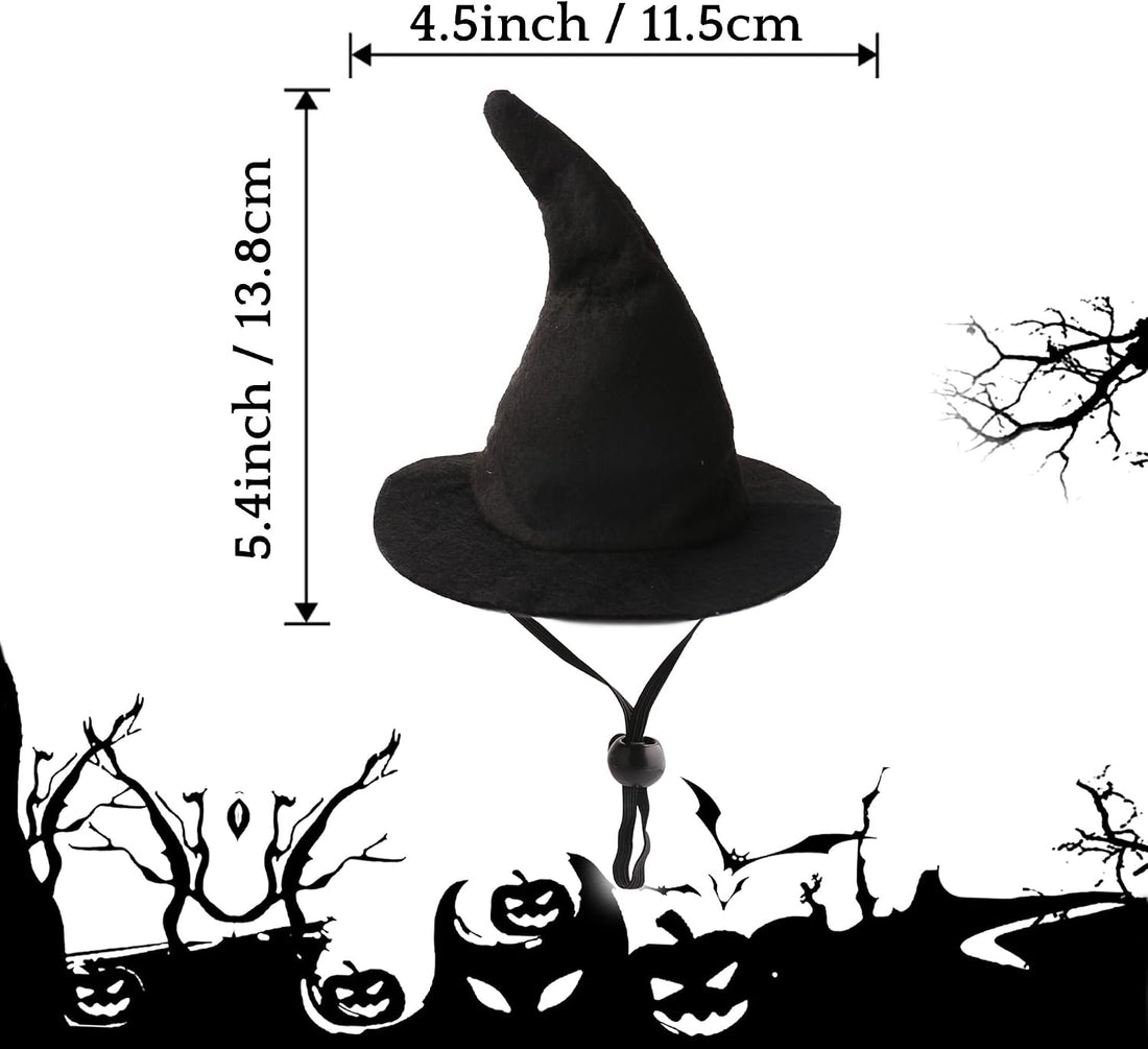 Witch Hat for Cats, Dog Halloween Witch Costume