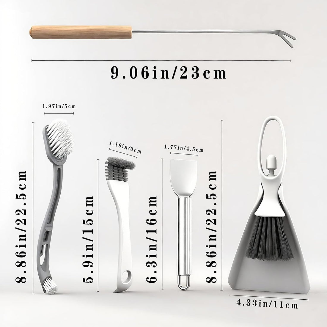5-Piece Bird Cage Cleaning Brush Tool Set, Bird Cage Cleaner