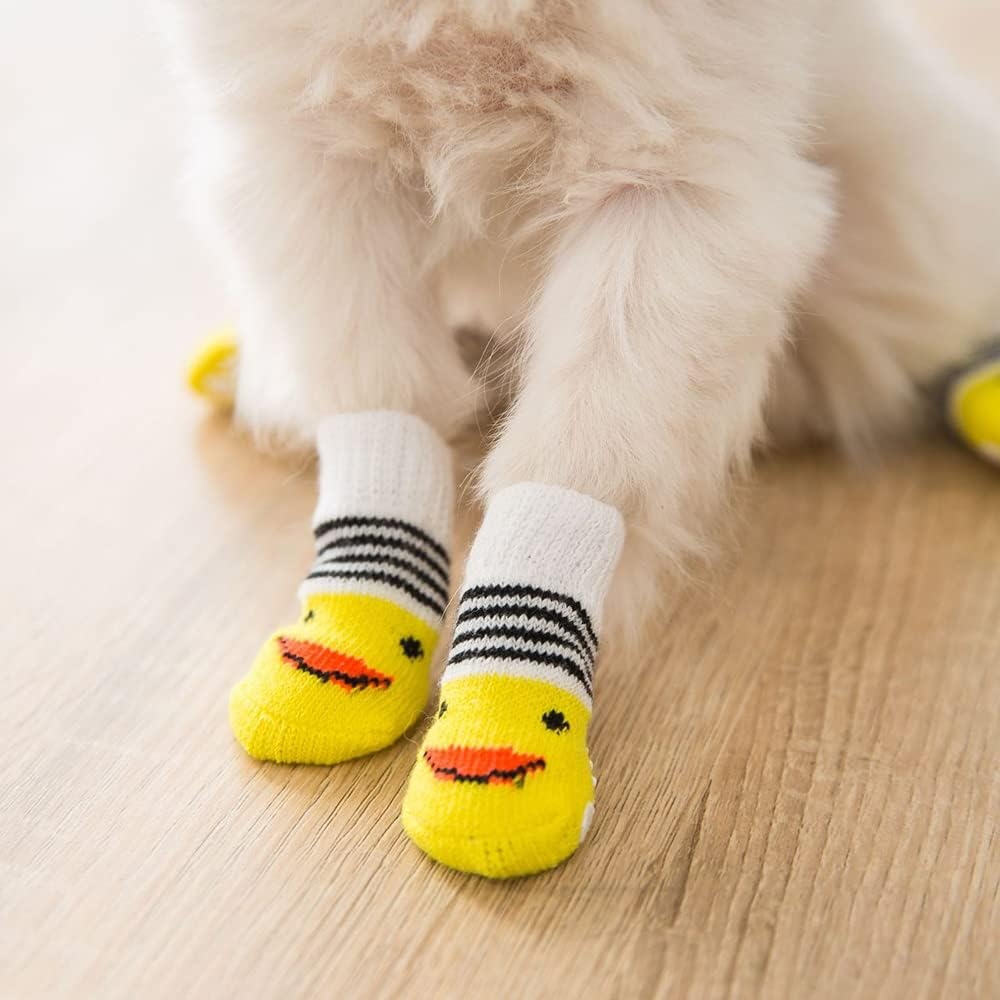 16 Pieces Dog Anti Slip Socks for Small Dogs