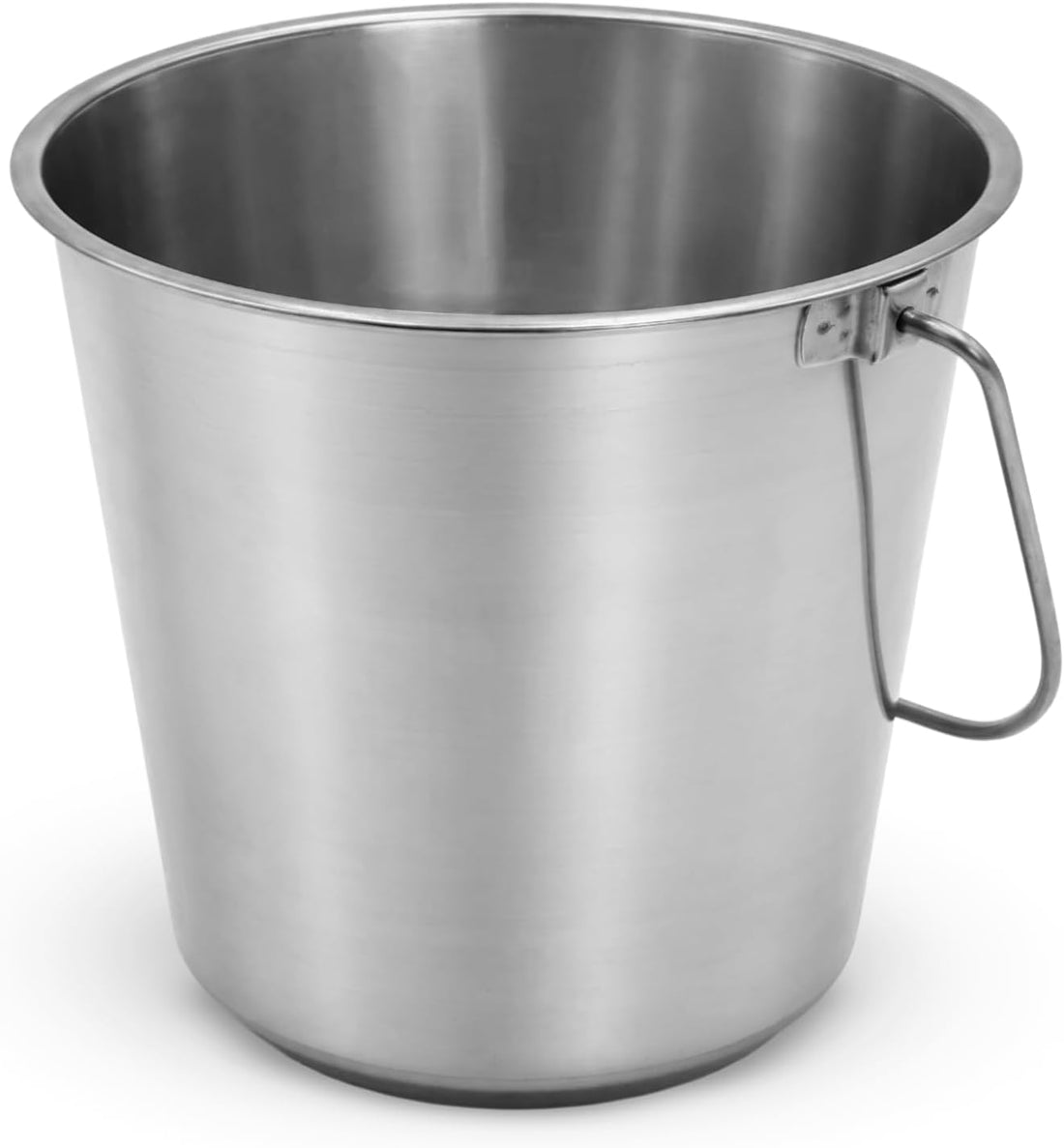 Grip Stainless Steel Bucket - Great for Pets, Cleaning, Food Prep