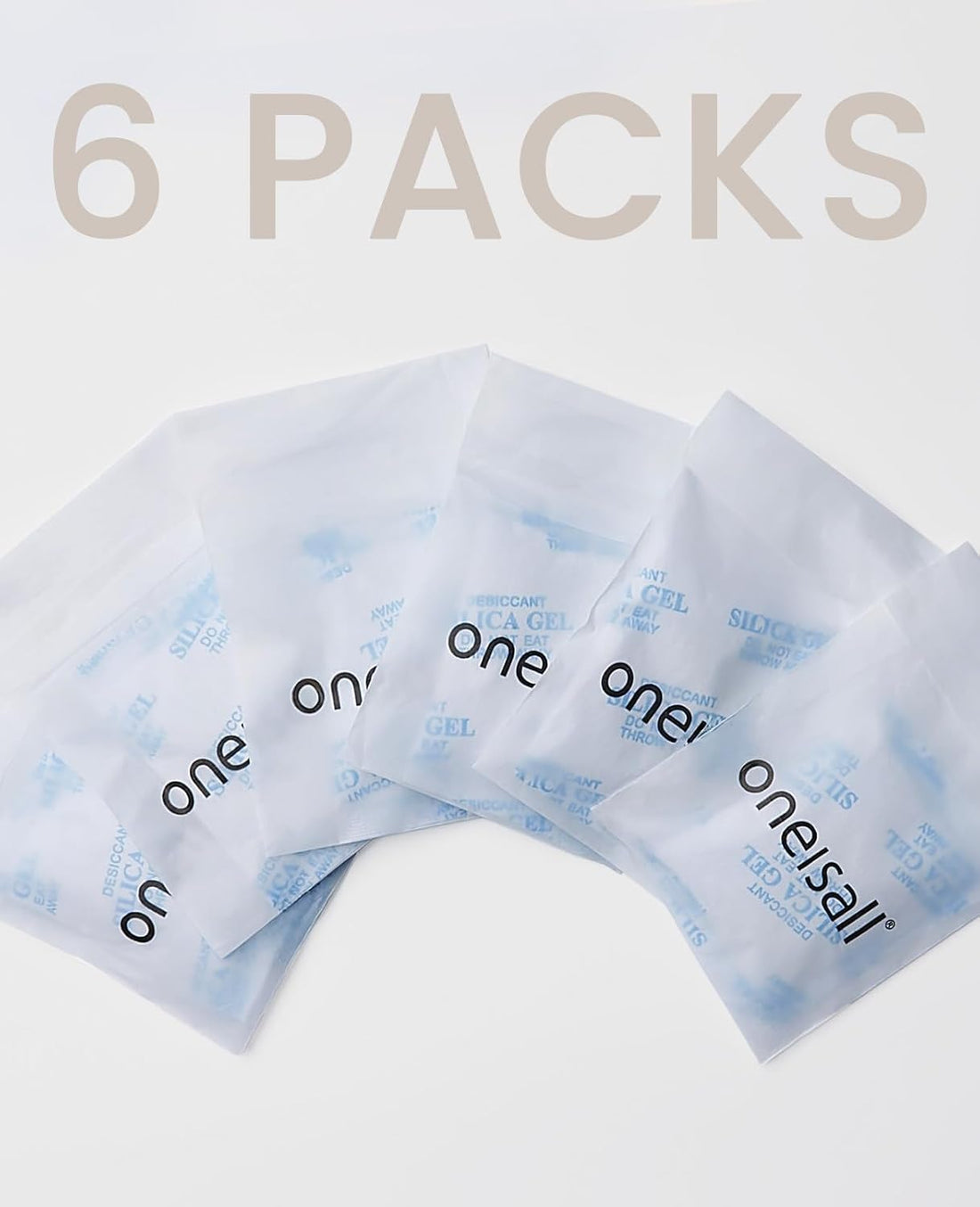 oneisall 6 Packs Pet Dry Food Desiccant Bag for Automatic Cat Feeders