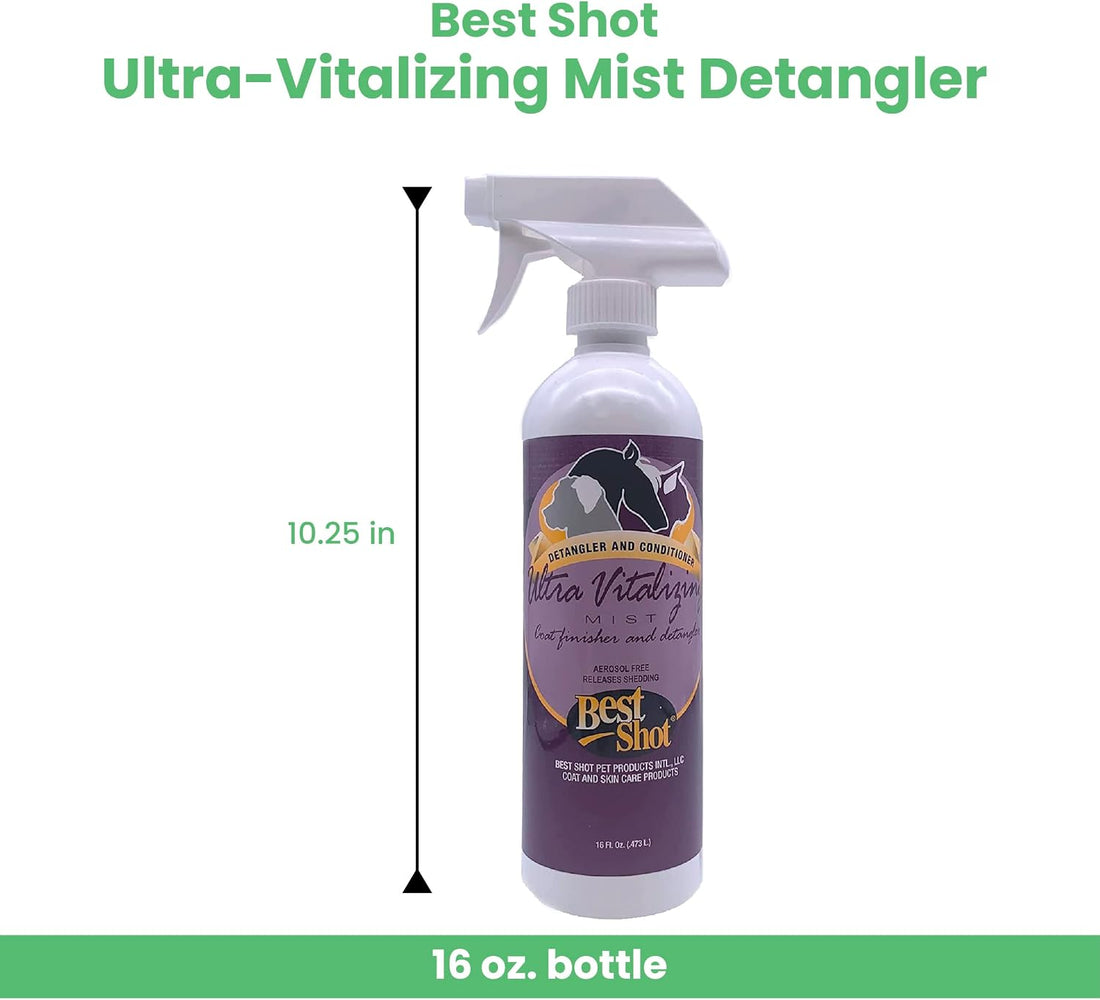 Best Shot Ultra-Vitalizing Mist Detangler and Conditioner with Pet